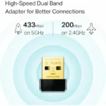 کارت شبکه USB تی پی-لینک مدل TP-Link َAC600 Archer T2U Nano - Image 4